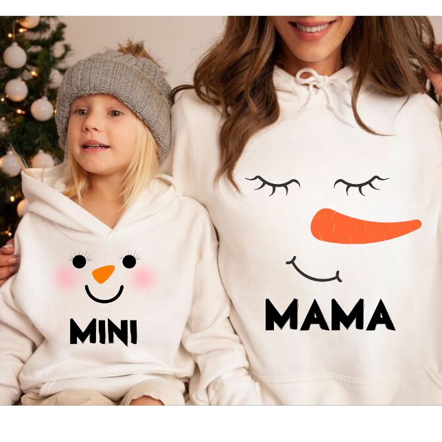 Personlig MINI Snögubbe Matchningsfamilj T Shirt (Skapare uppladdad)