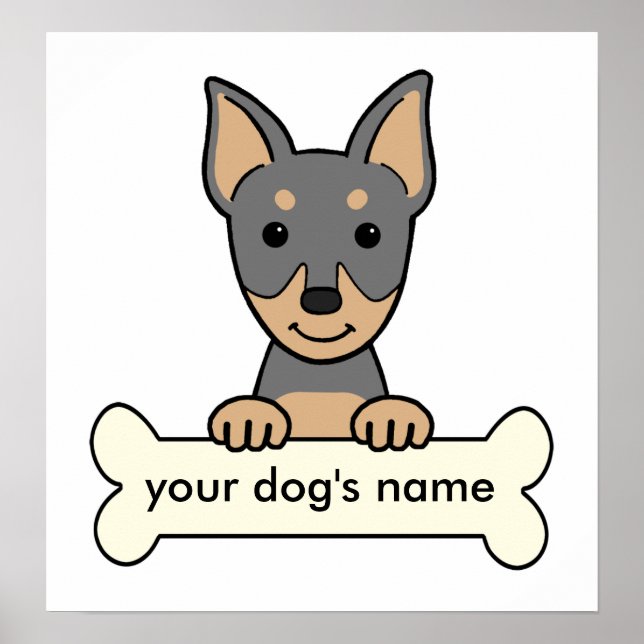 Personlig Miniature Pinscher Poster (Framsidan)