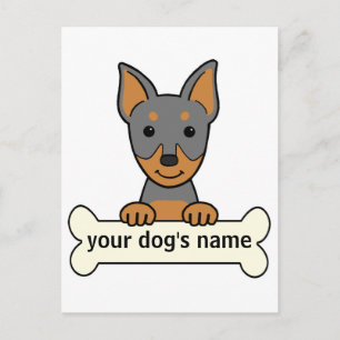 Personlig Miniature Pinscher Vykort