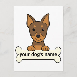 Personlig Miniature Pinscher Vykort