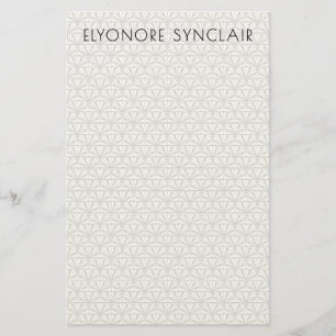 Personlig Minimal Elegant Art Deco Geometrisk Brevpapper