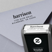 Personlig Minimal Modern Namn Returadress