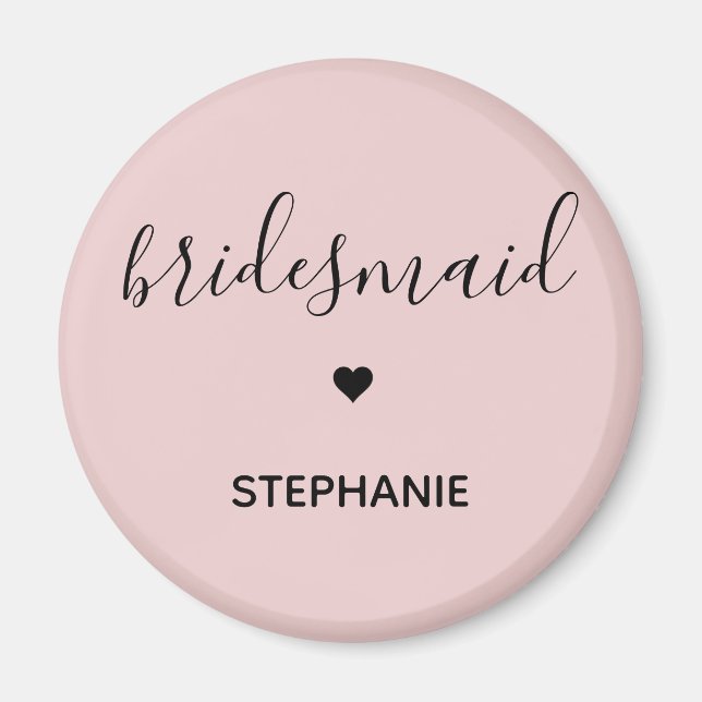 Personlig Minimalistgåvor för Bridesmaid Anpassnin Magnet (Framsidan)
