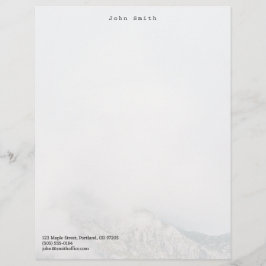 Personlig minimalistisk berg brevhuvud