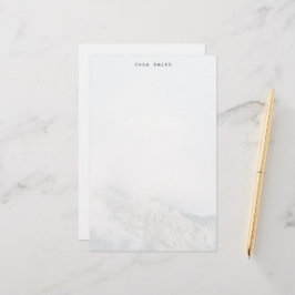 Personlig minimalistisk berg brevpapper