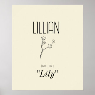 Personlig: Minimalistisk Blommigt Wall Art Poster