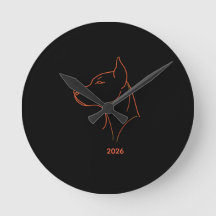 Personlig minimalistisk Dobermann-linjekonst skriv