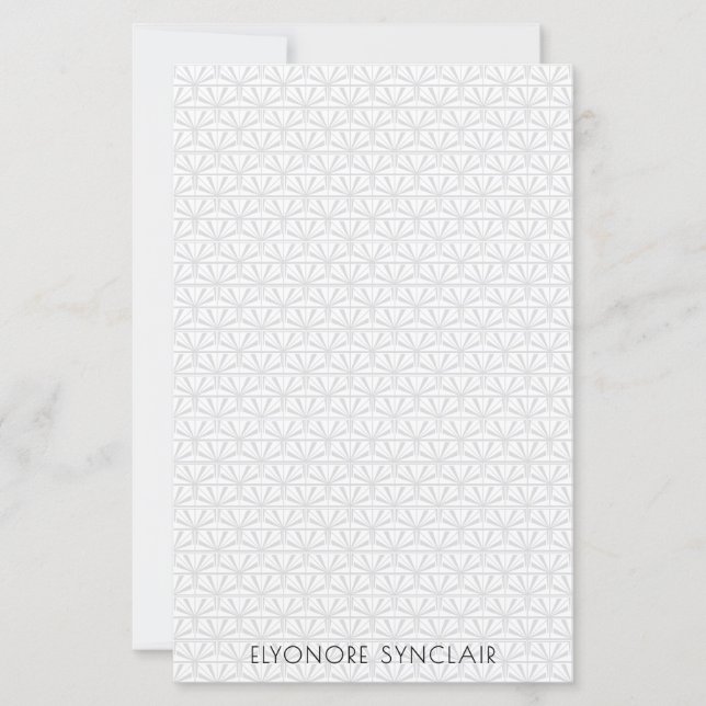 Personlig Minimalistisk Elegant Geometrisk Art Dec (Framsida)