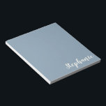 Personlig Minimalistisk kalligrafi Namn i blått Anteckningsblock<br><div class="desc">Personlig Minimalistisk kalligrafi Namn i blått Anteckningsblock</div>