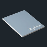 Personlig Minimalistisk kalligrafi Namn i blått Anteckningsblock<br><div class="desc">Personlig Minimalistisk kalligrafi Namn i blått Anteckningsblock</div>