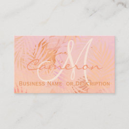 Personlig - minimalistisk modern persikor Fuzz Visitkort