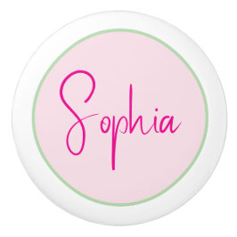 Personlig minimalistisk namn rosa knopp