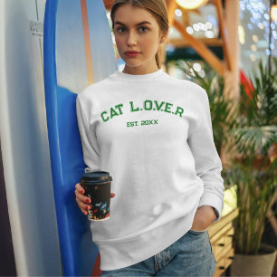 Personlig minimalistisk snygg söt kattälskare t shirt