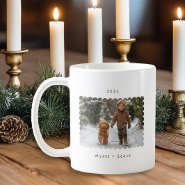 Personlig - minimalistiskt enkelt foto med smeta p kaffemugg