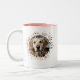 Personlig minnesbild för hund | Anpassad minnesgåv Två-Tonad Mugg
