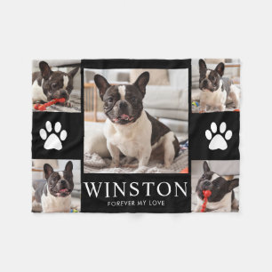 Personlig minnesbild för husdjur - hund fleecefilt