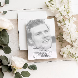 Personlig minneskort för tack för foto kort