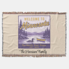 Personlig Minnesota kastfilt Filt