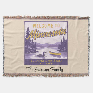 Personlig Minnesota kastfilt Filt