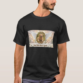 Personlig minnesporträtt med änglaveingar för husd t shirt