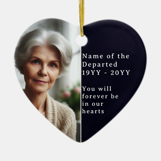 Personlig minnespsalm Psaltaren 23 Bibel minnesgåv Julgransprydnad Keramik (Framsidan)