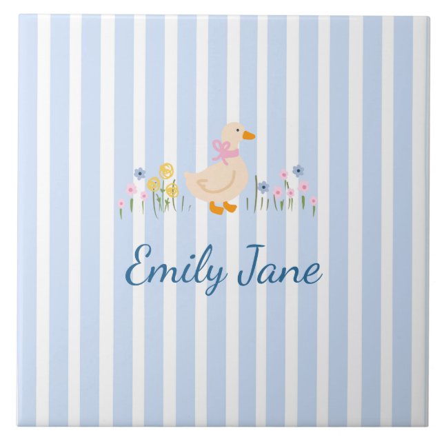 Personlig minnessaker Babyshower Dop Kakelplatta (Framsidan)