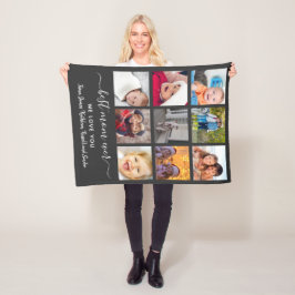 Personlig minnessaker Best Mom Ever Foto Collage M Fleecefilt