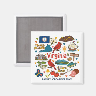 Personlig minnessaker från familjesemester i Virgi Magnet