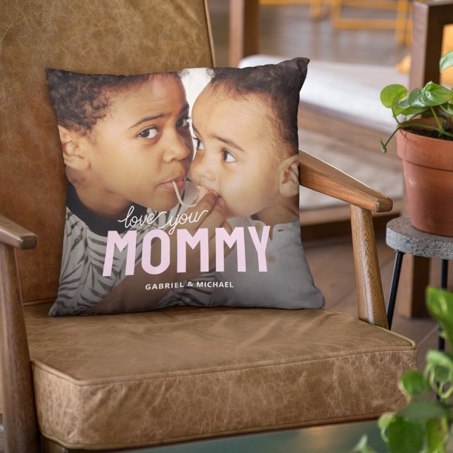 Personlig minnessaker med mammas foto och barnens  kudde (Skapare uppladdad)