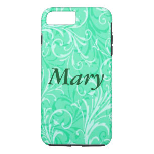 Personlig Mint Grönt Ornamental iPhone 7 Fodral
