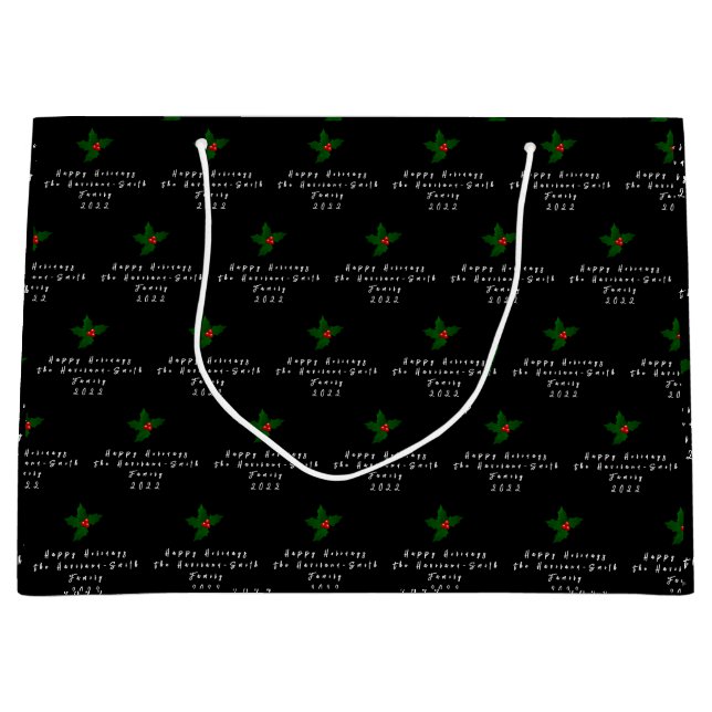 Personlig Mistletoe jul Gift Bag HAMbyWG (Framsidan)