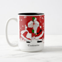 Personlig Mistletoe Santa