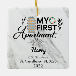 Personlig Mitt första fack 2022 Julgransprydnad Keramik