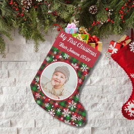 Personlig Mitt första julfoto Play Liten Julstrumpa