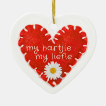 Personlig mitt Liefie Applique Heart