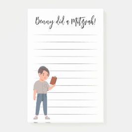 Personlig Mitzvah Notes Post-it Block