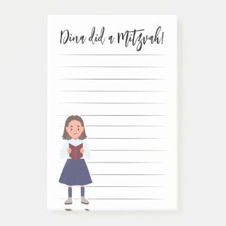 Personlig Mitzvah Notes Post-it Block