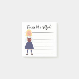 Personlig Mitzvah Notes Post-it Block