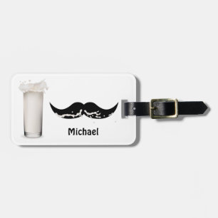 Personlig Mjölk Mustache Bagagebricka