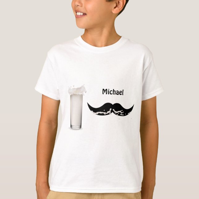 Personlig Mjölk Mustache Tröja (Framsida)