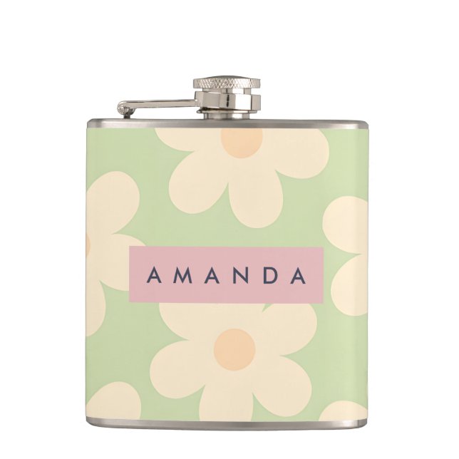 Personlig Mjuk Mintgrön Retro Tusenskönsblomma Fickplunta (Framsidan)