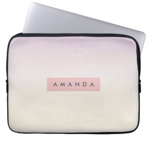 Personlig Mjuk Pastell Lavendelgradient Laptop Fodral