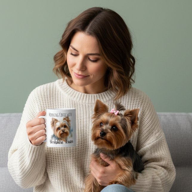 Personlig mjuk Yorkshire Terrier-mugg från Browns Kaffemugg (Skapare uppladdad)