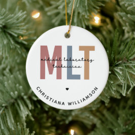 Personlig MLT Medicinsk laboratorietekniker Julgransprydnad Keramik