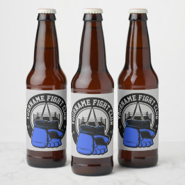 Personlig MMA Klubb för gemensam martialkonst Ölflaska Etikett