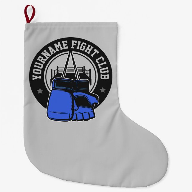 Personlig MMA Klubb för gemensam martialkonst Stor Julstrumpa (Framsidan)