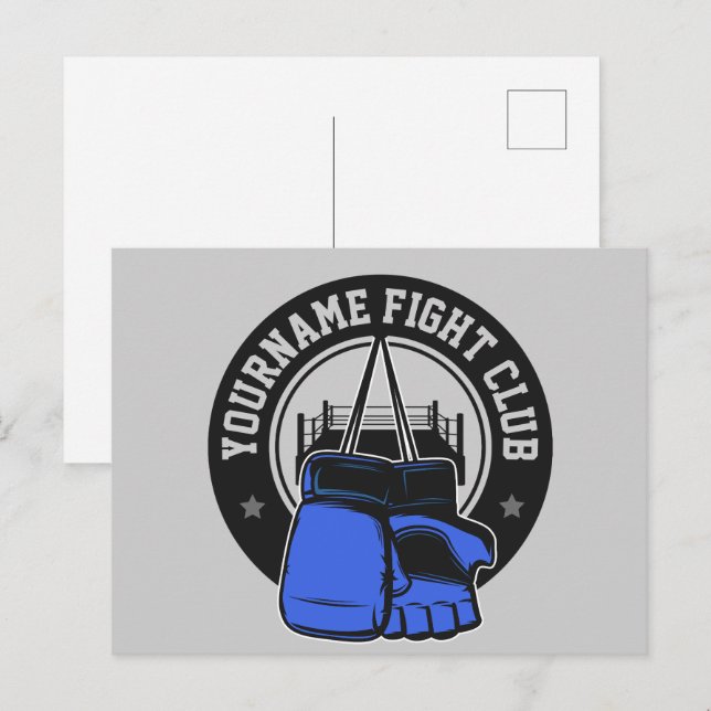 Personlig MMA Klubb för gemensam martialkonst Vykort (Fram/baksida)