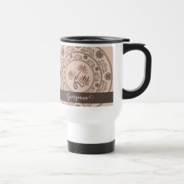 Personlig Mocha Rococo Revival Dot Mandala Resemugg
