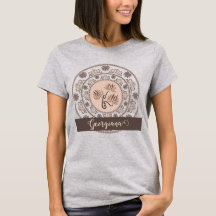 Personlig Mocha Rococo Revival Dot Mandala