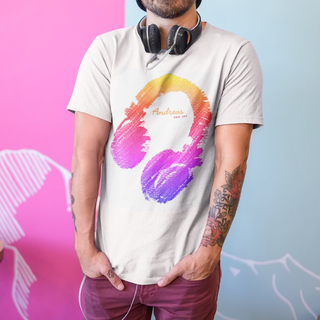 personlig mode DJ bra vibes T-shirt (Skapare uppladdad)